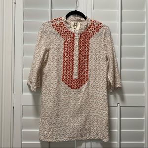 Figue Beaded Bib Tunic